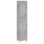 vidaXL Highboard Betongrau 34,5x34x180 cm Holzwerkstoff vidaXL Highboard Betongrau 34,5x34x180 cm Holzwerkstoff