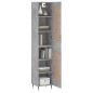 vidaXL Highboard Betongrau 34,5x34x180 cm Holzwerkstoff vidaXL Highboard Betongrau 34,5x34x180 cm Holzwerkstoff