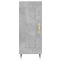 vidaXL Highboard Betongrau 34,5x34x180 cm Holzwerkstoff vidaXL Highboard Betongrau 34,5x34x180 cm Holzwerkstoff
