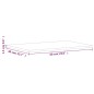 vidaXL Tischplatte 60x40x1,5 cm Rechteckig Massivholz Buche vidaXL Tischplatte 60x40x1,5 cm Rechteckig Massivholz Buche