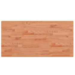 vidaXL Tischplatte 100x50x2,5 cm Rechteckig Massivholz Buche