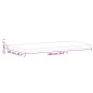 vidaXL Tischplatte 100x50x2,5 cm Rechteckig Massivholz Buche vidaXL Tischplatte 100x50x2,5 cm Rechteckig Massivholz Buche