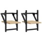 vidaXL Wandregale mit Stangen 2 Stk. Sonoma-Eiche 20x25x30 cm vidaXL Wandregale mit Stangen 2 Stk. Sonoma-Eiche 20x25x30 cm