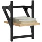vidaXL Wandregale mit Stangen 2 Stk. Sonoma-Eiche 20x25x30 cm vidaXL Wandregale mit Stangen 2 Stk. Sonoma-Eiche 20x25x30 cm