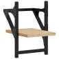vidaXL Wandregale mit Stangen 2 Stk. Sonoma-Eiche 20x25x30 cm vidaXL Wandregale mit Stangen 2 Stk. Sonoma-Eiche 20x25x30 cm