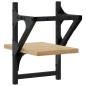 vidaXL Wandregale mit Stangen 2 Stk. Sonoma-Eiche 20x25x30 cm vidaXL Wandregale mit Stangen 2 Stk. Sonoma-Eiche 20x25x30 cm