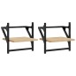 vidaXL Wandregale mit Stangen 2 Stk. Sonoma-Eiche 30x25x30 cm vidaXL Wandregale mit Stangen 2 Stk. Sonoma-Eiche 30x25x30 cm