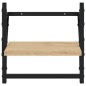 vidaXL Wandregale mit Stangen 2 Stk. Sonoma-Eiche 30x25x30 cm vidaXL Wandregale mit Stangen 2 Stk. Sonoma-Eiche 30x25x30 cm