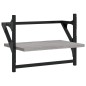 vidaXL Wandregale mit Stangen 2 Stk. Grau Sonoma 40x25x30 cm vidaXL Wandregale mit Stangen 2 Stk. Grau Sonoma 40x25x30 cm