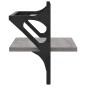 vidaXL Wandregale mit Stangen 2 Stk. Grau Sonoma 40x25x30 cm vidaXL Wandregale mit Stangen 2 Stk. Grau Sonoma 40x25x30 cm