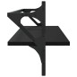 vidaXL Wandregale mit Stangen 2 Stk. Schwarz 100x25x30 cm vidaXL Wandregale mit Stangen 2 Stk. Schwarz 100x25x30 cm