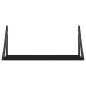 vidaXL Wandregale 2 Stk. Schwarz 60x25x25,5 cm Holzwerkstoff vidaXL Wandregale 2 Stk. Schwarz 60x25x25,5 cm Holzwerkstoff