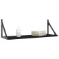 vidaXL Wandregale 2 Stk. Schwarz 80x25x25,5 cm Holzwerkstoff vidaXL Wandregale 2 Stk. Schwarz 80x25x25,5 cm Holzwerkstoff