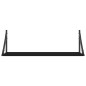 vidaXL Wandregale 2 Stk. Schwarz 80x25x25,5 cm Holzwerkstoff vidaXL Wandregale 2 Stk. Schwarz 80x25x25,5 cm Holzwerkstoff