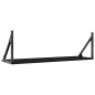 vidaXL Wandregale 2 Stk. Schwarz 80x25x25,5 cm Holzwerkstoff vidaXL Wandregale 2 Stk. Schwarz 80x25x25,5 cm Holzwerkstoff