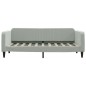 vidaXL Tagesbett Ausziehbar Hellgrau 90x190 cm Samt vidaXL Tagesbett Ausziehbar Hellgrau 90x190 cm Samt