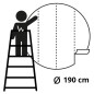 WallArt Fototapete Umbrella Pines in Italy Rund 190 cm WallArt Fototapete Umbrella Pines in Italy Rund 190 cm
