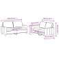 vidaXL 2-tlg. Sofagarnitur mit Kissen Creme Stoff vidaXL 2-tlg. Sofagarnitur mit Kissen Creme Stoff