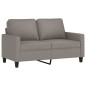 vidaXL 2-tlg. Sofagarnitur mit Kissen Taupe Stoff vidaXL 2-tlg. Sofagarnitur mit Kissen Taupe Stoff