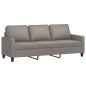 vidaXL 2-tlg. Sofagarnitur mit Kissen Taupe Stoff vidaXL 2-tlg. Sofagarnitur mit Kissen Taupe Stoff