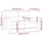 vidaXL 2-Sitzer-Sofa mit Zierkissen Dunkelgrau 120 cm Stoff vidaXL 2-Sitzer-Sofa mit Zierkissen Dunkelgrau 120 cm Stoff