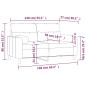 vidaXL 2-Sitzer-Sofa mit Zierkissen Hellgrau 140 cm Stoff vidaXL 2-Sitzer-Sofa mit Zierkissen Hellgrau 140 cm Stoff