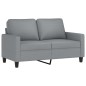 vidaXL 3-tlg. Sofagarnitur mit Kissen Hellgrau Stoff vidaXL 3-tlg. Sofagarnitur mit Kissen Hellgrau Stoff