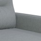 vidaXL 4-tlg. Sofagarnitur mit Kissen Hellgrau Stoff vidaXL 4-tlg. Sofagarnitur mit Kissen Hellgrau Stoff