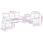 vidaXL 3-tlg. Sofagarnitur mit Kissen Creme Stoff vidaXL 3-tlg. Sofagarnitur mit Kissen Creme Stoff
