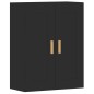 vidaXL Wandschränke 2 Stk. Schwarz Holzwerkstoff vidaXL Wandschränke 2 Stk. Schwarz Holzwerkstoff