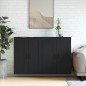 vidaXL Wandschränke 2 Stk. Schwarz Holzwerkstoff vidaXL Wandschränke 2 Stk. Schwarz Holzwerkstoff