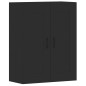 vidaXL Wandschränke 2 Stk. Schwarz Holzwerkstoff vidaXL Wandschränke 2 Stk. Schwarz Holzwerkstoff