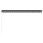 vidaXL Einziehbare Markise Handbetrieben 500 x 300 cm Anthrazit vidaXL Einziehbare Markise Handbetrieben 500 x 300 cm Anthrazit