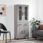 vidaXL Highboard Grau Sonoma 69,5x34x180 cm Holzwerkstoff vidaXL Highboard Grau Sonoma 69,5x34x180 cm Holzwerkstoff