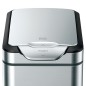 EKO Mülleimer mit Touch-Deckel Tina 30 L Mattsilber EKO Mülleimer mit Touch-Deckel Tina 30 L Mattsilber