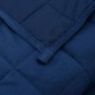vidaXL Gewichtsdecke Blau 137x200 cm 10 kg Stoff vidaXL Gewichtsdecke Blau 137x200 cm 10 kg Stoff