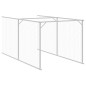 vidaXL Hundehütte mit Dach Hellgrau 117x609x123 cm Verzinkter Stahl vidaXL Hundehütte mit Dach Hellgrau 117x609x123 cm Verzinkter Stahl
