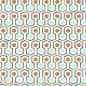 Noordwand Tapete Good Vibes Hexagon Pattern Grün und Orange Noordwand Tapete Good Vibes Hexagon Pattern Grün und Orange
