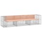 vidaXL Gartenbank aus Gabionen 287x71x65,5 cm Massivholz Douglasie vidaXL Gartenbank aus Gabionen 287x71x65,5 cm Massivholz Douglasie