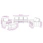 vidaXL 4-tlg. Sofagarnitur mit Kissen Creme Stoff vidaXL 4-tlg. Sofagarnitur mit Kissen Creme Stoff