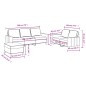 vidaXL 3-tlg. Sofagarnitur mit Kissen Braun Stoff vidaXL 3-tlg. Sofagarnitur mit Kissen Braun Stoff