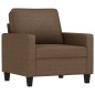 vidaXL 3-tlg. Sofagarnitur mit Kissen Braun Stoff vidaXL 3-tlg. Sofagarnitur mit Kissen Braun Stoff