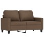 vidaXL 3-tlg. Sofagarnitur mit Kissen Braun Stoff vidaXL 3-tlg. Sofagarnitur mit Kissen Braun Stoff