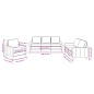 vidaXL 3-tlg. Sofagarnitur mit Kissen Braun Stoff vidaXL 3-tlg. Sofagarnitur mit Kissen Braun Stoff