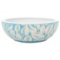 vidaXL Aufsatzwaschbecken Weiß und Blau Rund Ø41x14 cm Keramik vidaXL Aufsatzwaschbecken Weiß und Blau Rund Ø41x14 cm Keramik