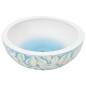 vidaXL Aufsatzwaschbecken Weiß und Blau Rund Ø41x14 cm Keramik vidaXL Aufsatzwaschbecken Weiß und Blau Rund Ø41x14 cm Keramik