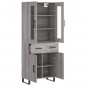vidaXL Highboard Grau Sonoma 69,5x34x180 cm Holzwerkstoff vidaXL Highboard Grau Sonoma 69,5x34x180 cm Holzwerkstoff