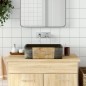 vidaXL Aufsatzwaschbecken Schwarz Braun Rechteck 46x35,5x13cm Keramik vidaXL Aufsatzwaschbecken Schwarz Braun Rechteck 46x35,5x13cm Keramik