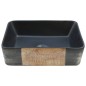 vidaXL Aufsatzwaschbecken Schwarz Braun Rechteck 46x35,5x13cm Keramik vidaXL Aufsatzwaschbecken Schwarz Braun Rechteck 46x35,5x13cm Keramik