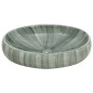 vidaXL Aufsatzwaschbecken Grün Oval 59x40x15 cm Keramik vidaXL Aufsatzwaschbecken Grün Oval 59x40x15 cm Keramik